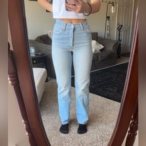 Levi's Women's Straight Leg Jeans in Light Blue